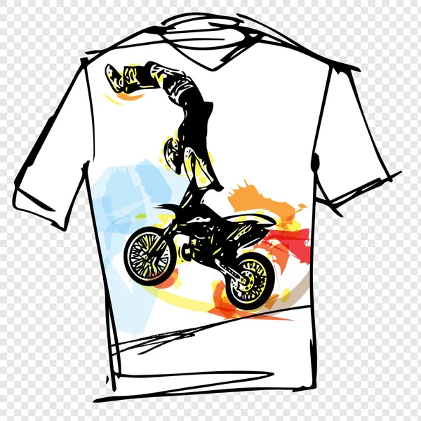 Sport tee illustratie — Stockvector