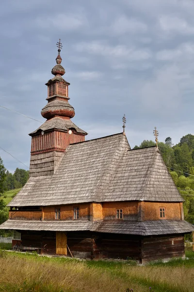 Träkyrkan Födelsekyrkan Den Välsignade Jungfrun Pilipeter Ukraina 1700 Talet Med — Stockfoto