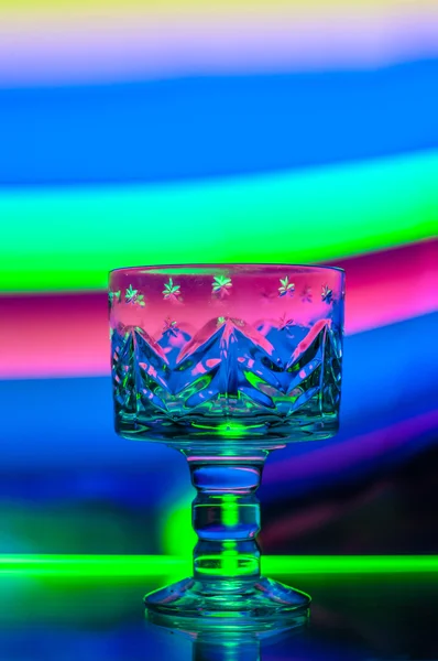 Glödande Crystal cup — Stockfoto