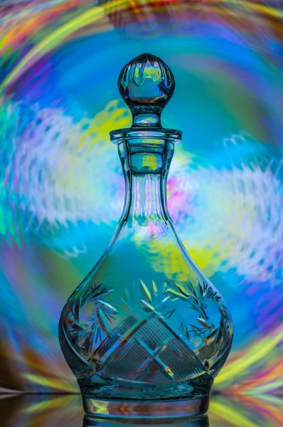 stock image Glowing Crystal decanter