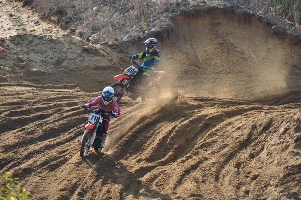 Orosz bajnokság a Motocross — Stock Fotó