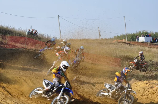 Russisk mesterskab i Motocross - Stock-foto