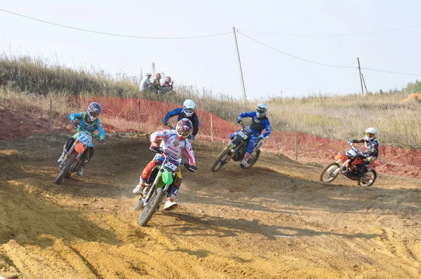 Campeonato Russo de Motocross — Fotografia de Stock