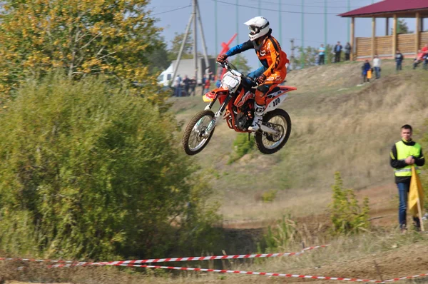 Orosz bajnokság a Motocross — Stock Fotó