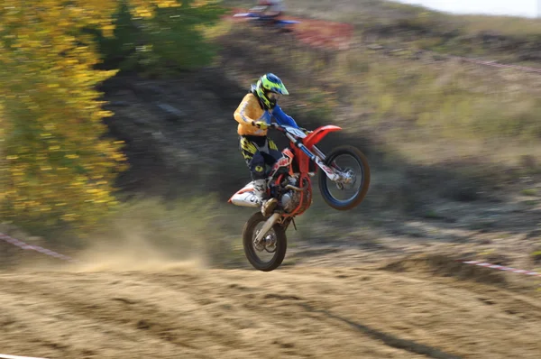 Campeonato Russo de Motocross — Fotografia de Stock