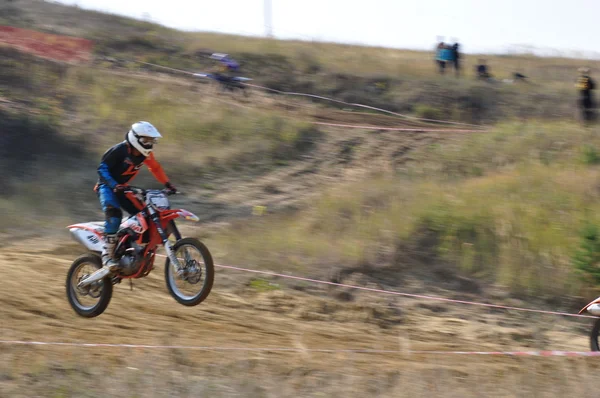 Orosz bajnokság a Motocross — Stock Fotó