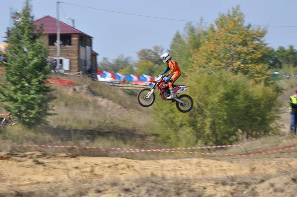 Campeonato Russo de Motocross — Fotografia de Stock