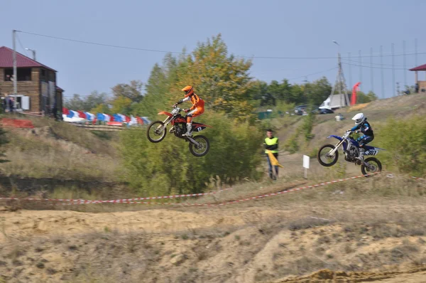 Ryska Mästerskapet Motocross Scenen Regionen Penza 2013 — Stockfoto