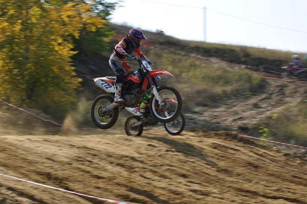 Campeonato Russo de Motocross — Fotografia de Stock