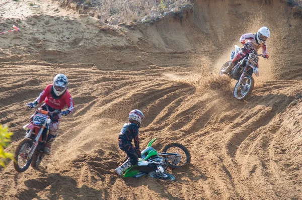 Campeonato Russo de Motocross — Fotografia de Stock