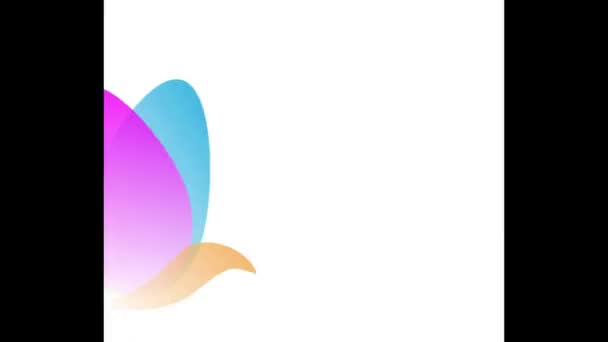 美しい蝶とテキストのロゴとビデオクリップ — ストック動画