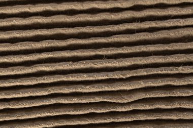 Kir ve parçacıkları gösteren HVAC ev hava filtresinin kapatılması bakteri büküm ve hastalığına neden olur..