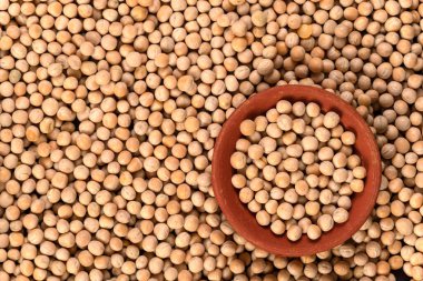 Tam sarı bezelye arkaplan ve doku. Üst görünüm.