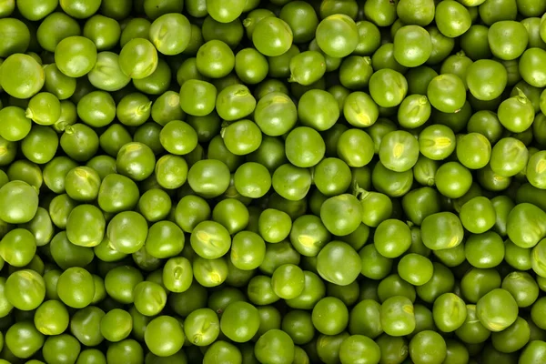 Macro Ervilhas Verdes Neve Fresca Fundo Textura Alimentos Vitamínicos Saudáveis — Fotografia de Stock