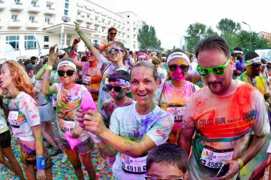 Mamaia, Köstence, Romanya - 26 Temmuz: Mamaia renk çalışması 2014, 