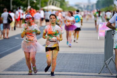 Mamaia, Köstence, Romanya - 26 Temmuz: Mamaia renk çalışması 2014, 