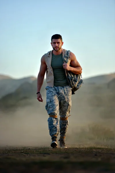 Athletic young man  outdoor — Stock Photo, Image