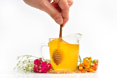 Altın bal tahta sopa dökme