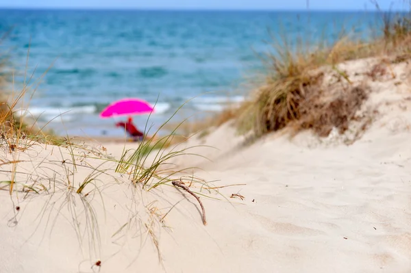 Mediterranean beach in summer — Stock Photo, Image