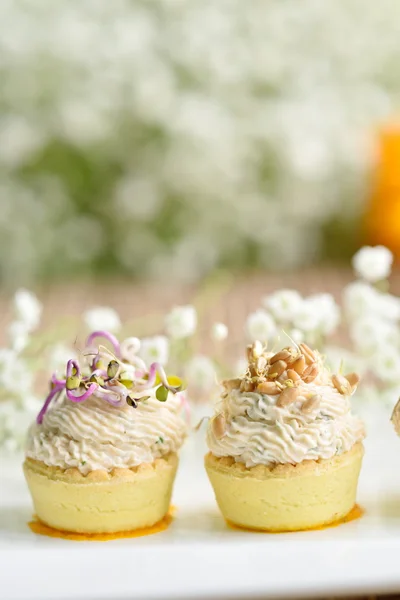 Verschiedene herzhafte Snacks — Stockfoto