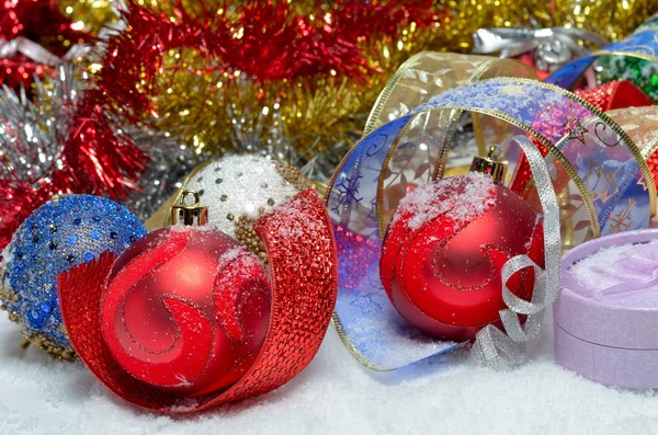 Colorful christmas decorations — Stock Photo, Image