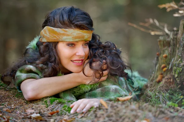 Retrato de mulher jovem — Fotografia de Stock