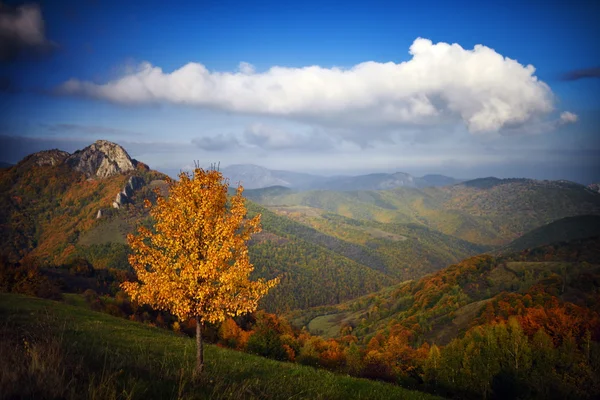 Horská krajina na podzim — Stock fotografie