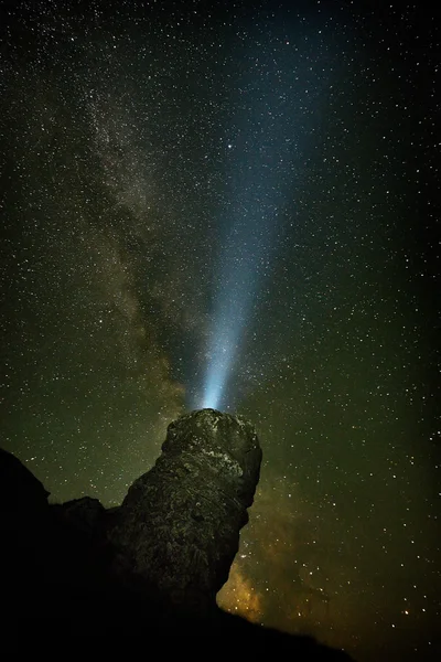 Cielo nocturno con Vía Láctea — Foto de Stock