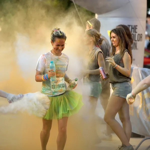 Personas en Mamaia color run 2015 — Foto de Stock