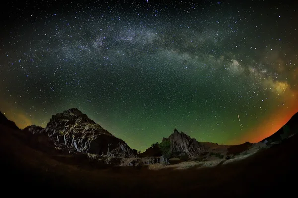 Paisaje nocturno en Dobrogea — Foto de Stock