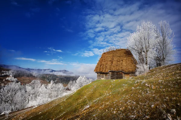 Ländliche Winterlandschaft — Stockfoto