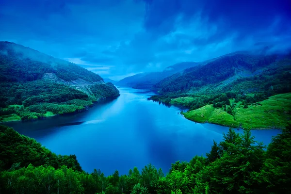 Beautiful landscape from Siriu barrage — Stock Photo, Image