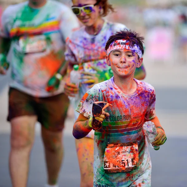 People at Mamaia color run 2014 — Stock Photo, Image