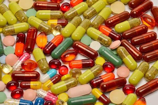 다양 한 다채로운 환 약 — 스톡 사진