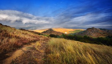 gün batımı/güneşin doğuşu - Tutuiatu görünümü, Dobrogea, Romanya manzara