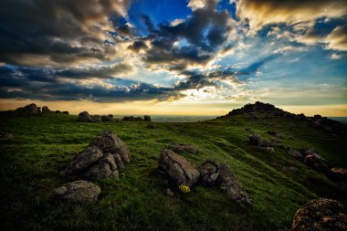 dağ manzarası içinde dobrogea, Romanya