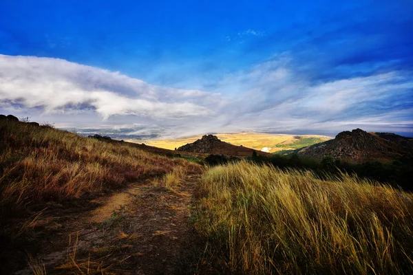 Landschap uit Dobrogea, Roemenië — Stockfoto