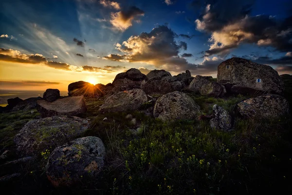 Dağ manzarası içinde dobrogea, Romanya — Stok fotoğraf