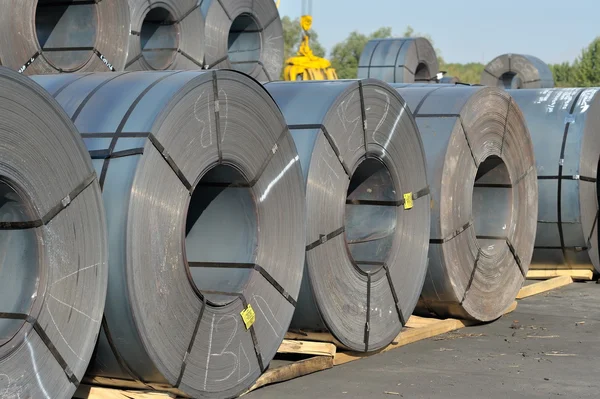 Rolls of steel sheet — Stock Photo, Image