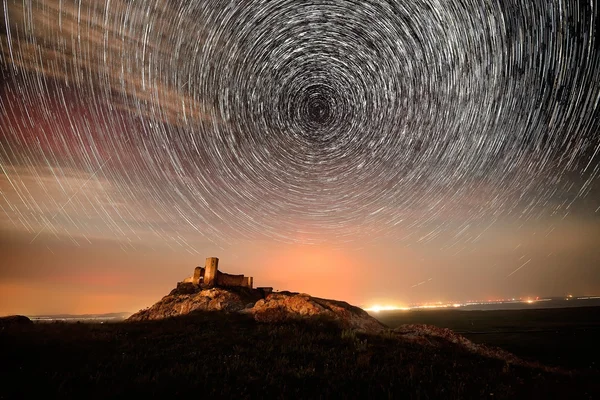 Paisaje de noche en Dobrogea, Rumania —  Fotos de Stock