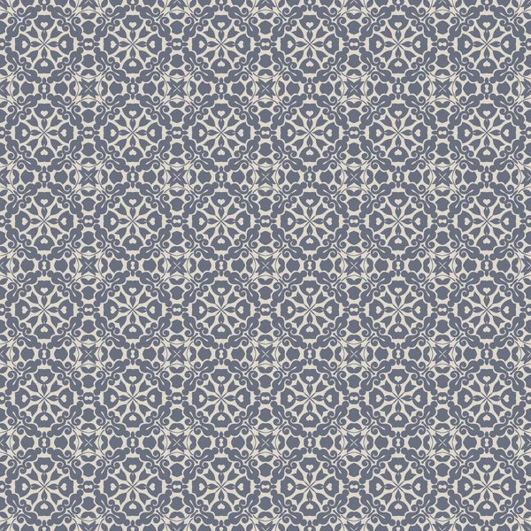 Sömlös blå & grå damast tapeter mönster — Stockfoto