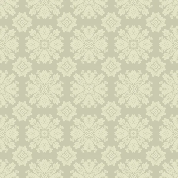Seamless Neutral Off White & Beige Grey Medallion Pattern — Stock Photo, Image