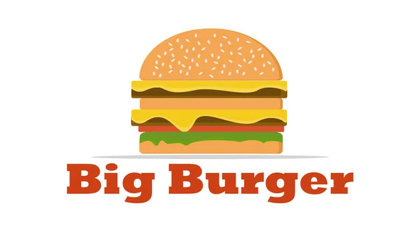 Beyaz arka planda hamburger.