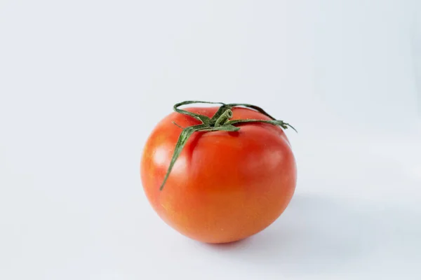 Tomate Isoliert Auf Weißem Hintergrund Tomate Großaufnahme — Stockfoto