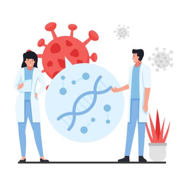 İki doktor virüs DNA 'sı hakkında konuşuyor..