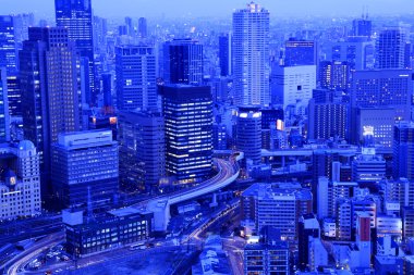 Osaka gece görünümü