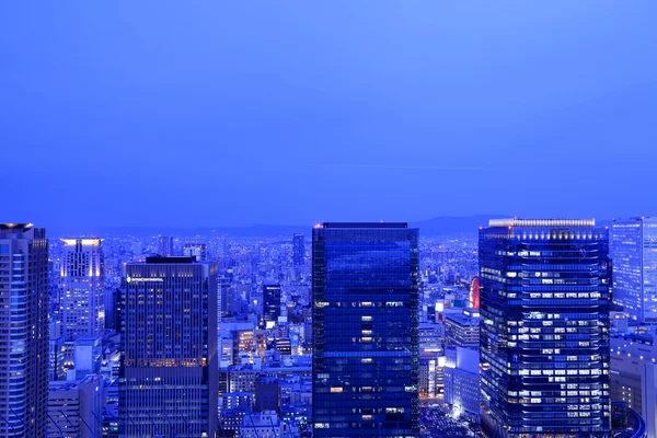 Osaka Nachtansicht — Stockfoto