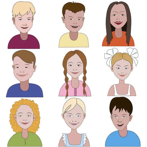 Dokuz küçük çocuk.