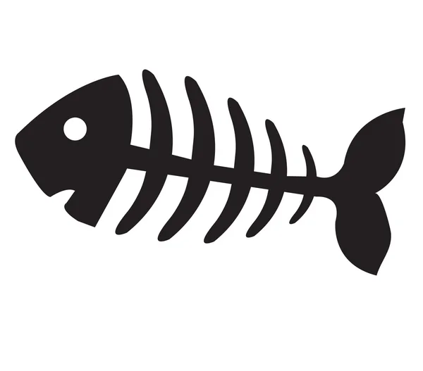 Fischgräten, Fischskelett — Stockvektor