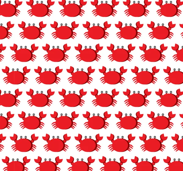 Cute crab pattern.  vector illustration — Stock Vector